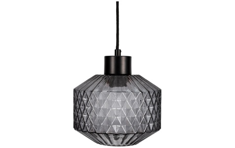 Pauleen, Pauleen - Pendelleuchte Gleaming Smoke 1x E27, Rauchglas / Schwarz, Pauleen Pendelleuchte »Gleaming Smok«, Leuchtmittel E27 ohne Leuchtmittel