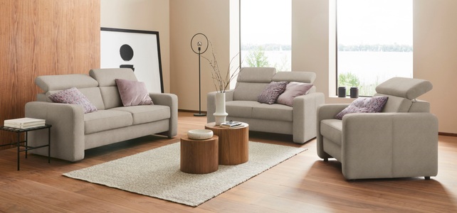 sit&more 2,5-Sitzer »Bologna«, inklusive Kopfteilverstellung und Federkern