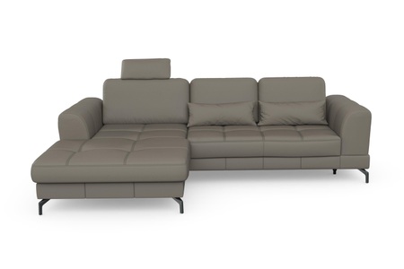 sit&more Ecksofa »Bendigo V«, inklusive Sitztiefenverstellung, Bodenfreiheit 12 cm, wahlweise in 2 unterschiedlichen Fussfarben