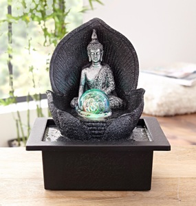 undefined, Home affaire Zimmerbrunnen »Silver Buddha«, 