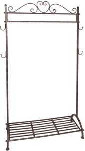 Ambiente Haus Garderobe »Garderobe Stange in Antikbraun - 162 cm«, (1 St.)