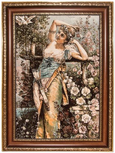 MorgenLand, morgenland Wandteppich »Bild-Teppich Figurativ 85 x 60 cm«, rechteckig, 0,6 mm Höhe, besonders weich durch Microfaser, morgenland Wandteppich »Bild-Teppich Figurativ 85 x 60 cm«, rechteckig, 6 mm Höhe, besonders weich durch Microfaser
