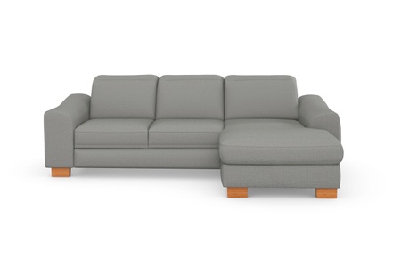 sit&more Ecksofa »Durness«, mit Federkern und hochwertigen Massivholzfüssen, wahlweise mit Kopfteilverstellung, Bettfunktion und Bettkasten oder mit Bettfunktion und Bettkasten