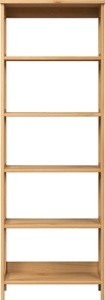 INTER-FURN, INTER-FURN Ablageregal »Arona«, (1 St.), Standregal aus Massivholz, Kiefer gewachst, B/H/T: 50 / 143 / 35 cm, 