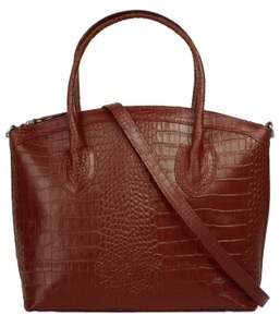 CLUTY, Cluty Henkeltasche, (1 tlg.), echt Leder, Made in Italy, Cluty Henkeltasche, echt Leder, Made in Italy