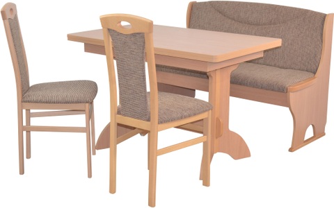 HOFMANN LIVING AND MORE, HOFMANN LIVING AND MORE Essgruppe »4tlg. Tischgruppe«, (Spar-Set, 4 tlg., 4tlg. Tischgruppe), Stühle montiert, HOFMANN LIVING AND MORE Essgruppe »4tlg. Tischgruppe«, (Spar-Set, 4 tlg., 4tlg. Tischgruppe), Stühle montiert