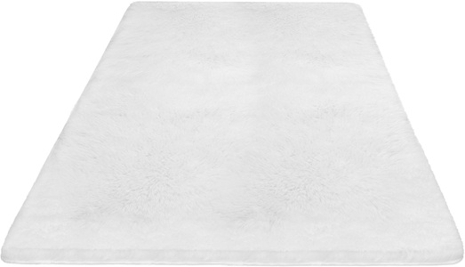 my home Hochflor-Teppich »Silky«, rechteckig, uni, besonders weich und kuschelig, Wohnzimmer, Schlafzimmer, waschbar