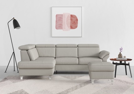 sit&more Ecksofa, inklusive Kopfteilverstellung und Federkern