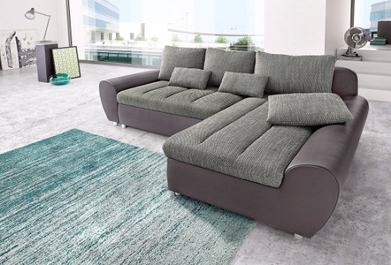 SIT&MORE, sit&more Ecksofa »Bandos«, sit&more Ecksofa »Top Bandos L-Form«, in 2 unterschiedlichen Grössen, wahlweise mit Bettfunktion