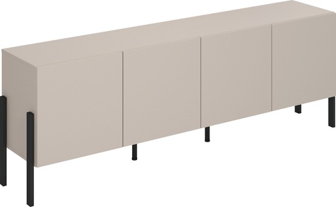 Helvetia, Helvetia Kommode »Jukon«, Breite 200 cm, INOSIGN Kommode »Jukon,Breite 200 cm, moderne grifflose Kommode,4 Türen«, Sideboard, Anrichte viel Stauraum, push-to-open-Funktion