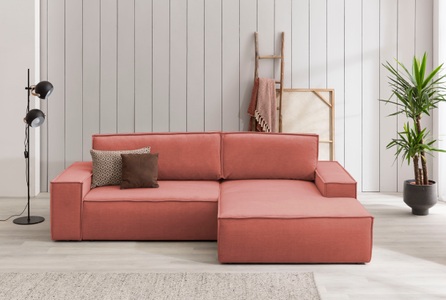 Home affaire Ecksofa »SHERWOOD«, mit Bett-Funktion (Liegefläche 210x136 cm), mit 2 losen Rückenkissen