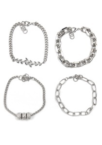 J.Jayz, J.Jayz Armband Set, (Set, 4 tlg.), Firetti Armband Set »Armketten Schmuckset«, (Set, 4 tlg.)