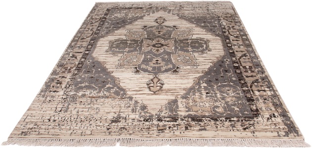 MorgenLand, morgenland Designteppich »Designer - 235 x 165 cm - beige«, rechteckig, 8 mm Höhe, Wohnzimmer, Handgeknüpft, Einzelstück mit Zertifikat, morgenland Designteppich »Designer - 235 x 165 cm - beige«, rechteckig, 8 mm Höhe, Wohnzimmer, Handgeknüpft, Einzelstück mit Zertifikat
