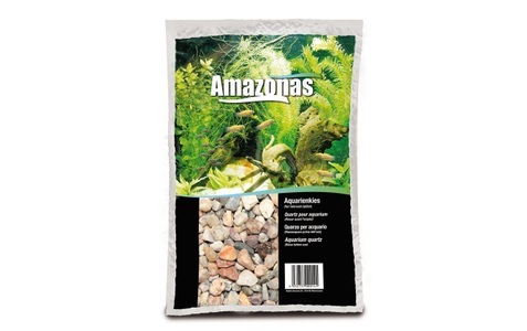 Amazonas, Aquarien Kies hellbraun 3-5mm 15kg, Amazonas Aquarien Kies hellbraun, 3-5mm (15kg)