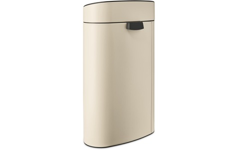 BRABANTIA, Brabantia Abfalleimer Touch Bin New 40 l, Soft Beige, Brabantia Mülleimer »Touch Bin New 40 l Soft Beige«, 1 Behälter, Soft-Touch-Öffnungssystem
