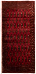 MorgenLand, morgenland Wollteppich »Turkaman Teppich handgeknüpft rot«, rechteckig, 8 mm Höhe, morgenland Wollteppich »Turkaman Teppich handgeknüpft rot«, rechteckig, 8 mm Höhe