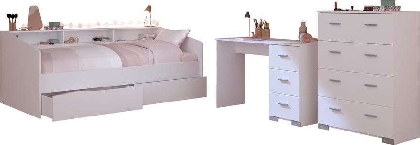 PARISOT, Parisot Jugendzimmer-Set »Parisot Kinderzimmer, 4-tlg. - Sleep 44«, (5 tlg.), Parisot Jugendzimmer-Set »Parisot Kinderzimmer, 4-tlg. - Sleep 44« 5 Stk. tlg.