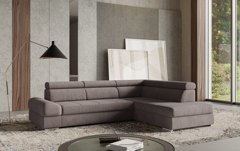 SIT&MORE, sit&more Ecksofa »Broadway L-Form«, mit verstellbaren Kopfteilen, wahlweise mit Bettfunktion, sit&more Ecksofa »Broadway L-Form«, mit verstellbaren Kopfteilen, wahlweise mit Bettfunktion
