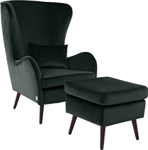 Guido Maria Kretschmer Home&Living, Guido Maria Kretschmer Home&Living Sessel »Sallito«, incl. Hocker, die kleinere Version von 