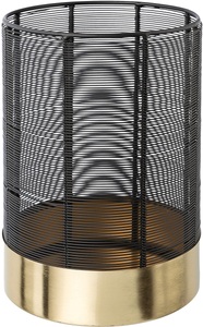 LEONIQUE, Leonique Windlicht »Kerzenhalter Alienor«, (1 St.), aus Metall, mit Draht-Struktur, Leonique Windlicht »Kerzenhalter Alienor«, (1 St.), aus Metall, mit Draht-Struktur