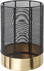 LEONIQUE, Leonique Windlicht »Kerzenhalter Alienor«, (1 St.), aus Metall, mit Draht-Struktur, Leonique Windlicht »Kerzenhalter Alienor«, (1 St.), aus Metall, mit Draht-Struktur