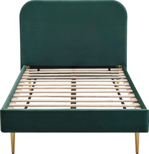 Salesfever, SalesFever Polsterbett, Beine Chrom goldfarben, SalesFever Polsterbett, Beine Chrom goldfarben