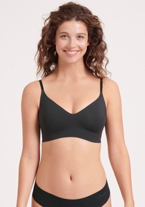 SLOGGI, Sloggi Bustier »ZERO Microfibre 2.0 Bralette«, (1 tlg.), nathlos, Sloggi - Zero Microfibre Bralette, für Damen, Schwarz, Größe L