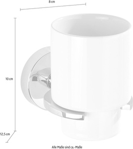 Wenko, WENKO Zahnputzbecher »Capri«, Vacuum-Loc®, WENKO Zahnputzbecher »Capri«