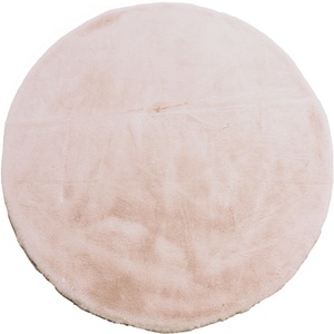 ANDAS, andas Fellteppich »Mombert«, rund, 30 mm Höhe, Kaninchenfell-Haptik, flauschiges Kunstfell, super soft, besonders weicher Flor, fussbodenheizungsgeeignet, pflegeleicht, ideale Teppiche für Wohnzimmer, Schlafzimmer, Kinderzimmer und Esszimmer, andas Fellteppich »Mombert«, rund, 30 mm Höhe, Kaninchenfell-Haptik, Kunstfell, super soft, weicher Flor