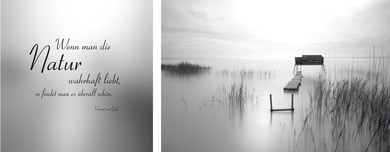 undefined, Leinwandbild »Natur überall« (Set), queence Leinwandbild »Natur überall«, Gräser-Steg-Seebilder-Seelandschaft-Meer-Meer Bilder-Kunst-Modern-Spa-Spa Bilder-Sprüche-Sprüche & Texte-Schriftzug-Schriftzüge, (Set), Premium-Leinwandstoff, Handarbeit aus Deutschland, Zitat, 2er Set