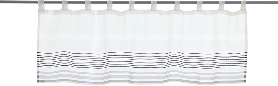 DECOLIFE, decolife Scheibengardine »Manu«, (1 St.), HxB: 45x140, Scheibengardine mit Webstruktur, decolife Scheibengardine »Manu«, (1 St.), HxB: 45x140, Scheibengardine mit Webstruktur