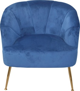 undefined, Sessel, Beine aus Stahlrohr, goldfarben lackiert, Sitzschale komplett schaumstoffgepolstert, Samtbezug, HOFMANN LIVING AND MORE Sessel, Beine aus Stahlrohr, goldfarben lackiert, Samtbezug