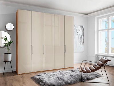 Wiemann, WIEMANN Drehtürenschrank »Monaco«, mit Teil-Glasfront sowie hochwertige Beschläge inkl. Türdämpfung, WIEMANN Drehtürenschrank »Monaco, Made in Germany, höhenverstellbare Inneneinteilung«, mit edler Glasfront und hochwertigen Beschläge inkl. Türdämpfung