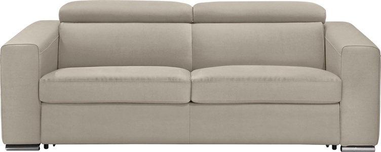 Egoitaliano, Egoitaliano Schlafsofa »Cabiria«, Sofa inkl. Schlaffunktion, Kopfteile verstellbar, mit Metallfüssen, Egoitaliano Schlafsofa »Cabiria, Design und super Sitz- und Liegekomfort« Sofa inkl. Schlaffunktion, Kopfteile verstellbar, mit Metallfüssen