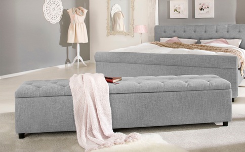 HOME AFFAIRE, Home affaire Polsterbank »Goronna«, in 6 verschiedenen Farben, Sitzhöhe 41,5 cm, auch als Garderobenbank oder Bettbank geeignet, Home affaire Polsterbank »Goronna«, 6 Farben, Sitzhöhe 41,5 cm, als Garderobenbank oder Bettbank geeignet