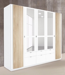 priess, priess Kleiderschrank, mit gerundeten Elementen auf den Aussentüren, priess Kleiderschrank, mit gerundeten Elementen auf den Aussentüren