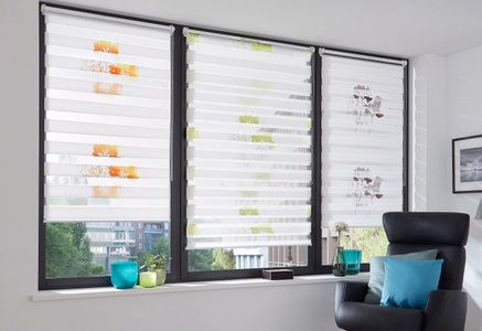 K-HOME, K-HOME Doppelrollo »Delphi«, Lichtschutz, ohne Bohren, im Fixmass, K-HOME Doppelrollo »Delphi« Lichtschutz ohne Bohren im Fixmass