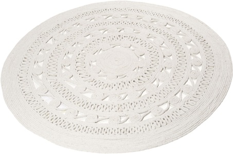 Esprit, Teppich, »Crochet Style«, Esprit, rund, Höhe 8 mm, handgewebt, 