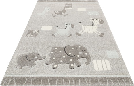 Esprit, Esprit Kinderteppich »Kids Lucky Zoo 2.0«, rechteckig, 13 mm Höhe, Kinder Zoo Motiv Teppich, Esprit Kinderteppich »Kids Lucky Zoo 2.0«, rechteckig, 13 mm Höhe, Kinder Zoo Motiv Teppich