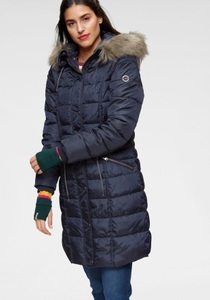 KangaROOS, KangaROOS Steppjacke, mit kuscheligem, abnehmbarem Fellimitat-Kragen an der Kapuze, 