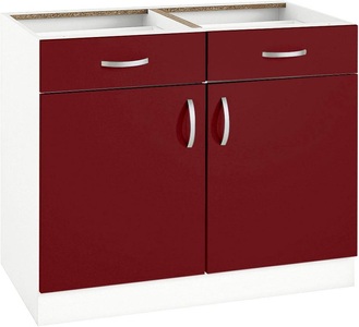wiho Küchen, wiho Küchen Unterschrank »Flexi«, Breite 100 cm, wiho Küchen Unterschrank »Flexi«, Breite 100 cm