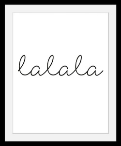 undefined, Bild »lalala«, queence Bild »lalala«, in 3 Grössen, gerahmt
