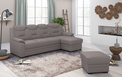 Cotta, COTTA Ecksofa »Marcus L-Form«, Bequemes Ecksofa in klassischem Design mit hoher Rückenlehne, COTTA Ecksofa »Marcus L-Form«, Bequemes Ecksofa in klassischem Design mit hoher Rückenlehne