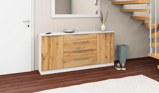 borchardt Möbel, borchardt Möbel Kommode »Oliva«, Breite 166 cm, mit 4 Schubkästen, borchardt Möbel Kommode »Oliva«, Breite 166 cm, mit 4 Schubkästen