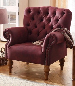 HOME AFFAIRE, Home affaire Sessel »Lord«, mit echter Chesterfield-Knopfheftung und Ziernägeln, Home affaire Sessel »Lord«, mit echter Chesterfield-Knopfheftung und Ziernägeln