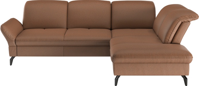 SIT&MORE, sit&more Ecksofa, Wahlweise mit Bett-, Kopfteil - und Armlehnfunktion, sowie Stauraum, sit&more Ecksofa »Leandro L-Form« Wahlweise mit Bett-, Kopfteil - und Armlehnfunktion, sowie Stauraum