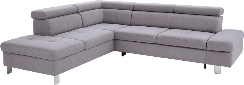 exxpo - sofa fashion, exxpo - sofa fashion Ecksofa, mit Kopf- bzw. Rückenverstellung, wahlweise mit Bettfunktion und Bettkasten, exxpo - sofa fashion Ecksofa »Fiji, L-Form« mit Kopf- bzw. Rückenverstellung, wahlweise mit Bettfunktion