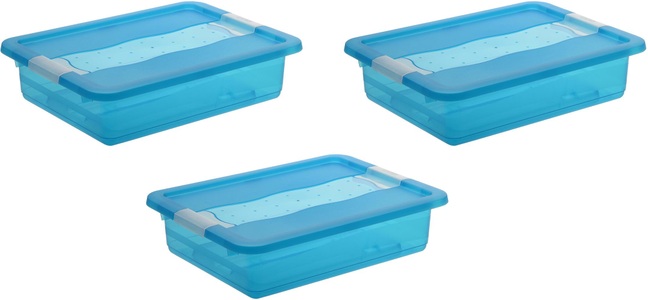 keeeper, keeeper Aufbewahrungsbox »cornelia«, (Set, 3 St.), keeeper Organizer »cornelia«, (Set, 3 St.), Aufbewahrungsbox, mit Deckel, Schiebeverschluss, 7 L