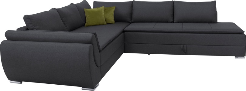 INOSIGN, INOSIGN Ecksofa »Göteborg«, mit Boxspring-Bettfunktion und Bettkasten, Dauerschlaffunktion inkl. Topper, INOSIGN Ecksofa »Göteborg«, mit Boxspring-Bettfunktion und Bettkasten, Dauerschlaffunktion, Topper