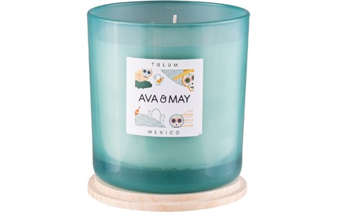 undefined, Ava & May - Duftkerze Tulum Gross, 1150 g, AVA & MAY Duftkerze »Tulum Gross«